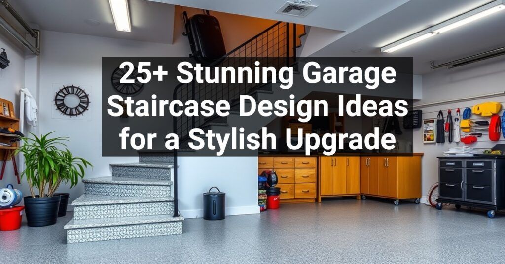 25+ Stunning Garage Staircase Design Ideas for a Stylish Upgrade