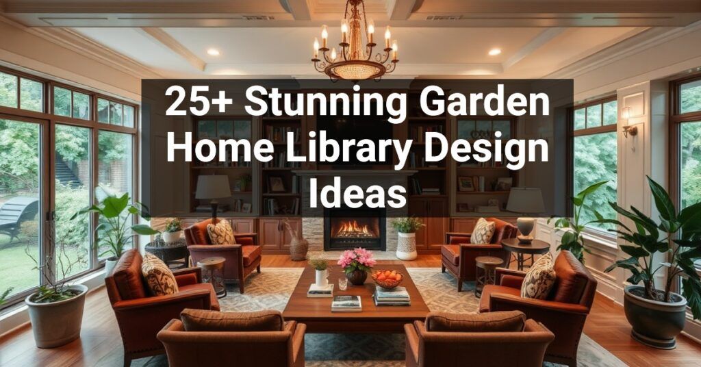 25+ Stunning Garden Home Library Design Ideas