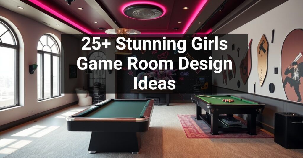 25+ Stunning Girls Game Room Design Ideas