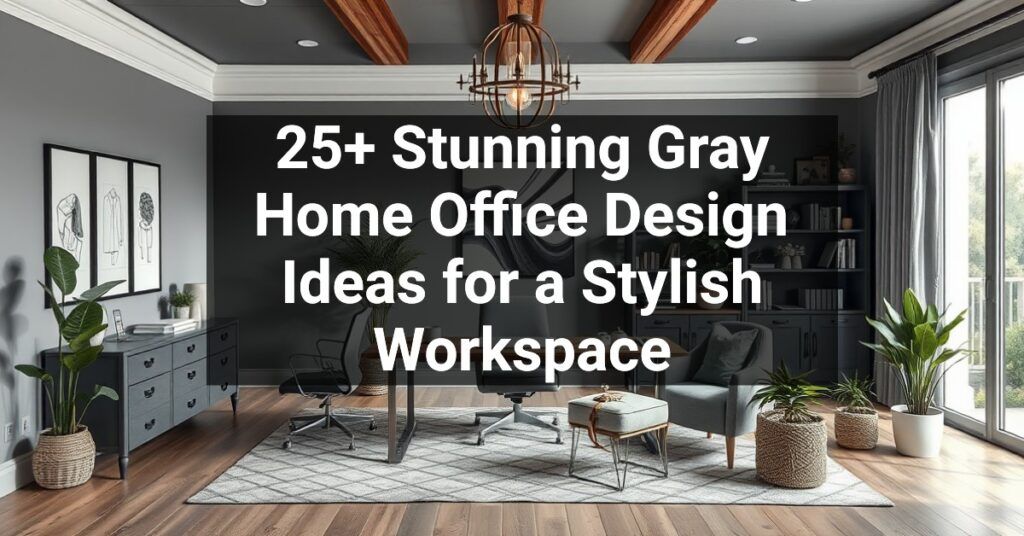 25+ Stunning Gray Home Office Design Ideas for a Stylish Workspace