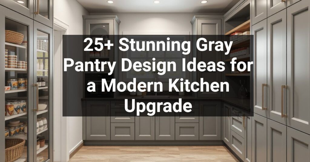 25+ Stunning Gray Pantry Design Ideas for a Modern Kitchen Upgrade