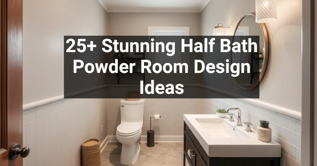 25+ Stunning Half Bath Powder Room Design Ideas