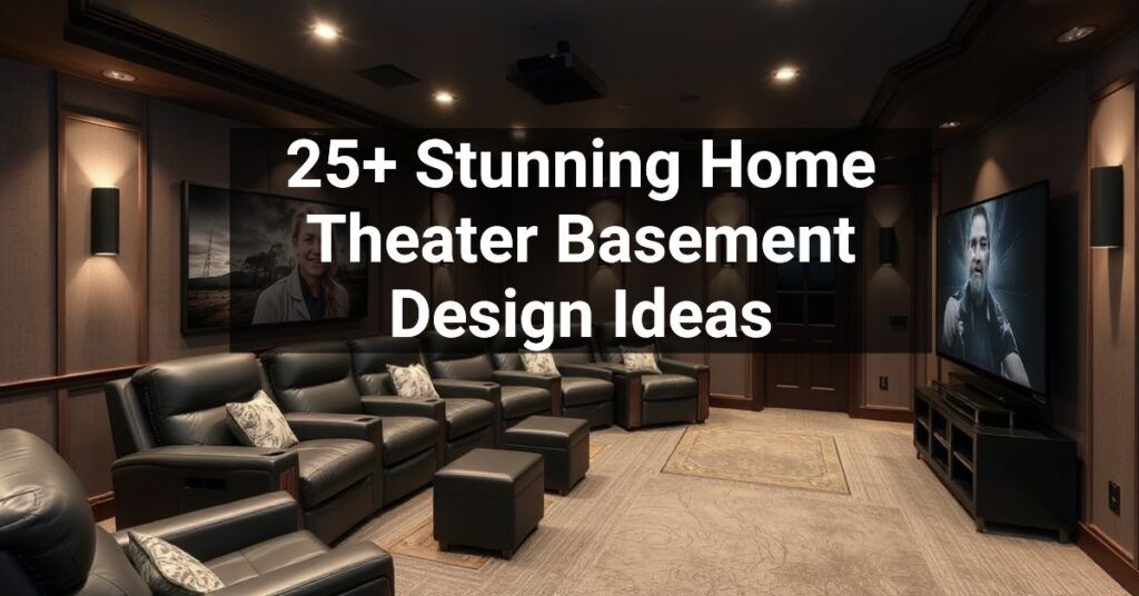 25+ Stunning Home Theater Basement Design Ideas