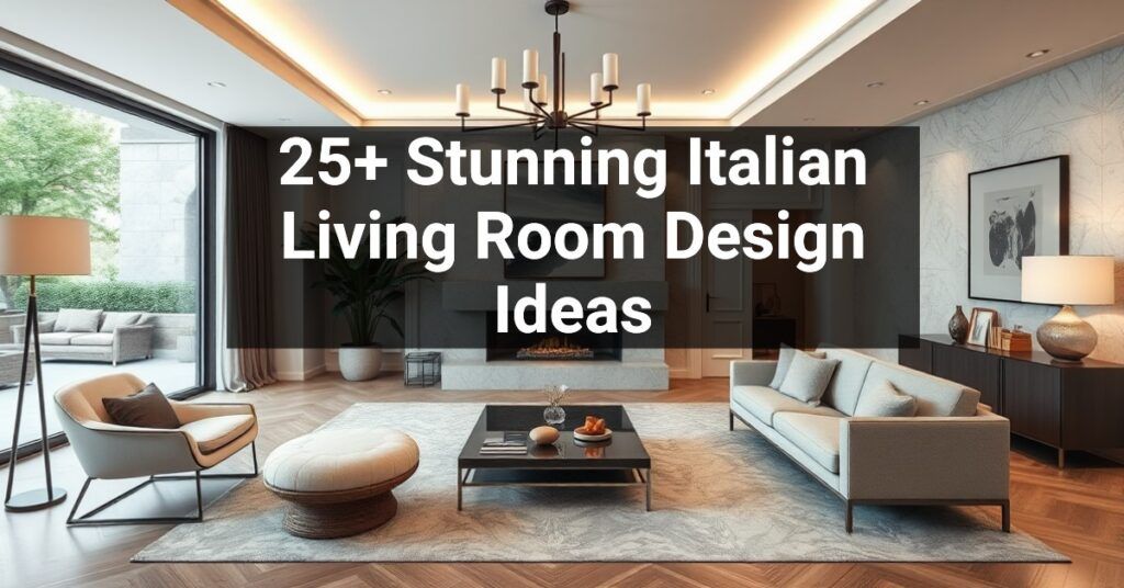 25+ Stunning Italian Living Room Design Ideas