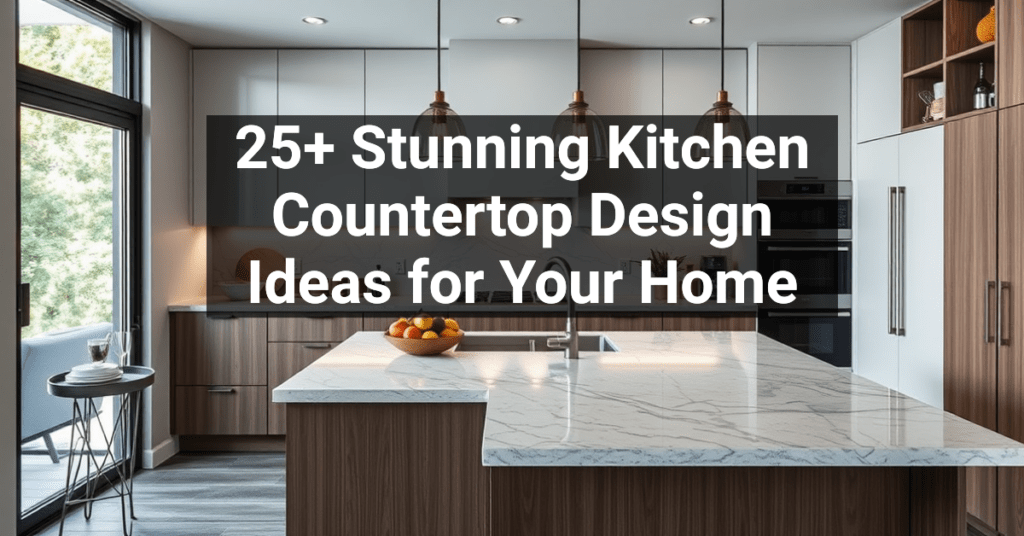 25+ Stunning Kitchen Countertop Design Ideas for Your Home