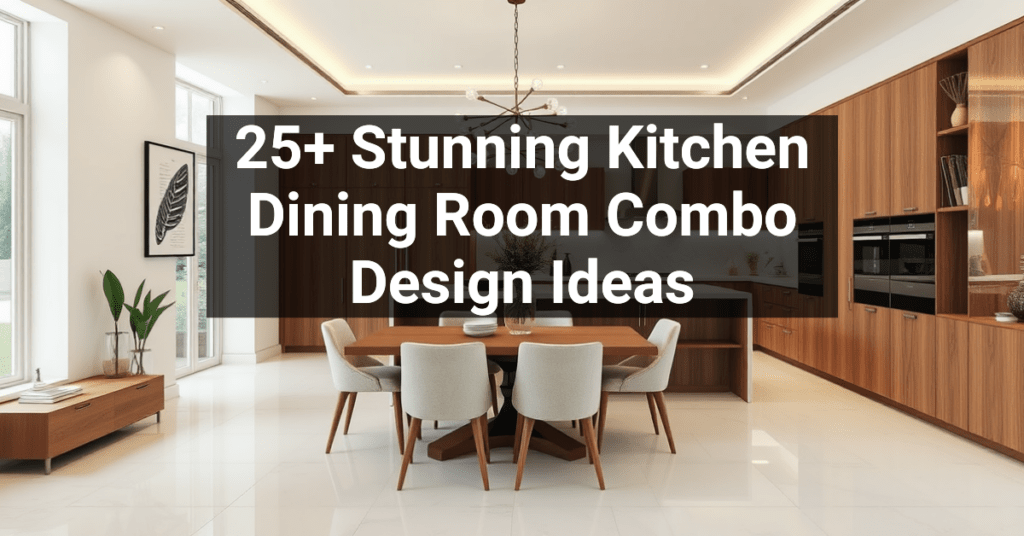 25+ Stunning Kitchen Dining Room Combo Design Ideas