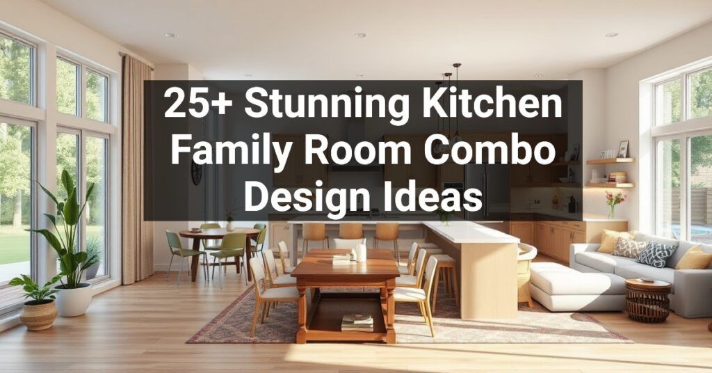 25+ Stunning Kitchen Family Room Combo Design Ideas