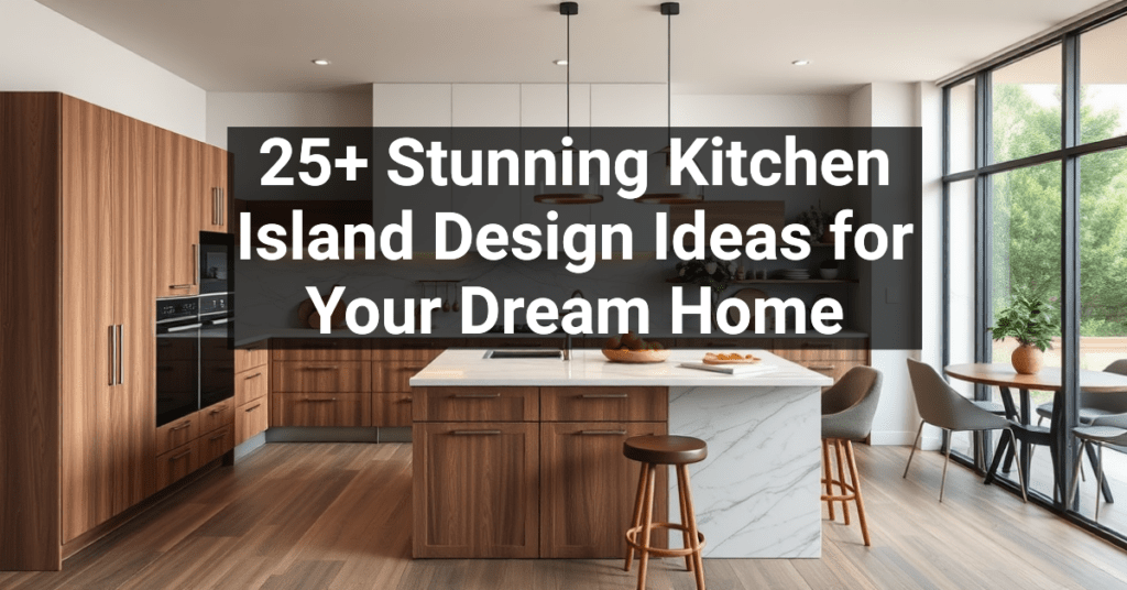 25+ Stunning Kitchen Island Design Ideas for Your Dream Home