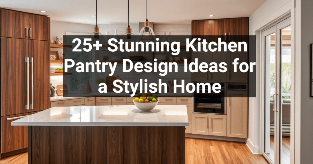 25+ Stunning Kitchen Pantry Design Ideas for a Stylish Home