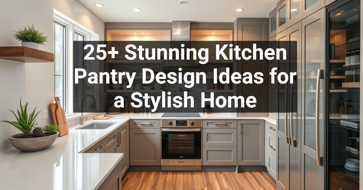 25+ Stunning Kitchen Pantry Design Ideas for a Stylish Home