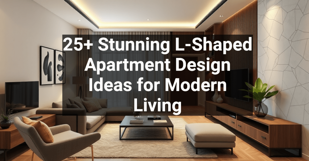 25+ Stunning L-Shaped Apartment Design Ideas for Modern Living