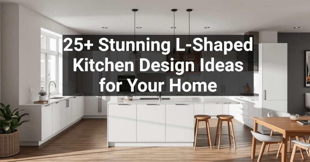 25+ Stunning L-Shaped Kitchen Design Ideas for Your Home