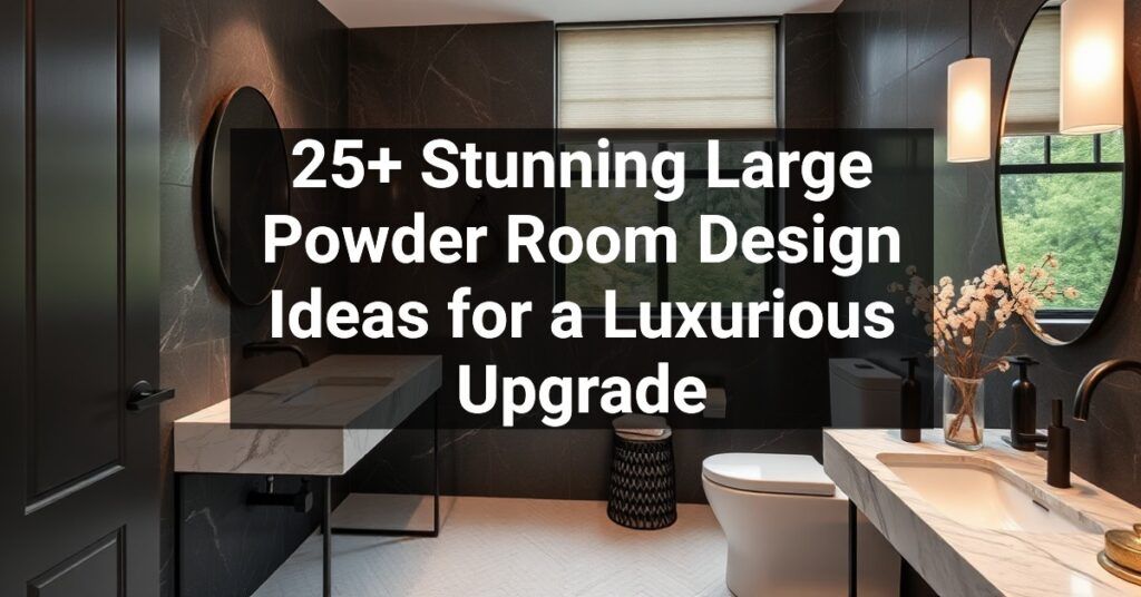 25+ Stunning Large Powder Room Design Ideas for a Luxurious Upgrade