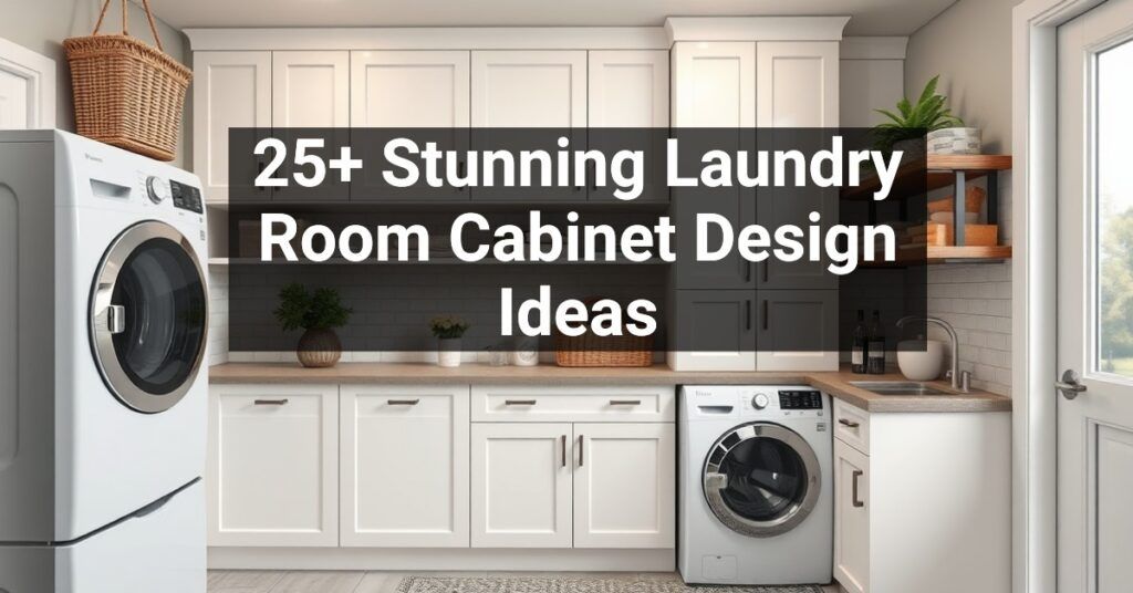 25+ Stunning Laundry Room Cabinet Design Ideas