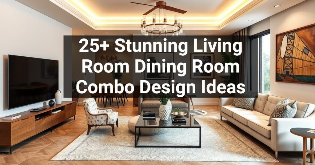 25+ Stunning Living Room Dining Room Combo Design Ideas