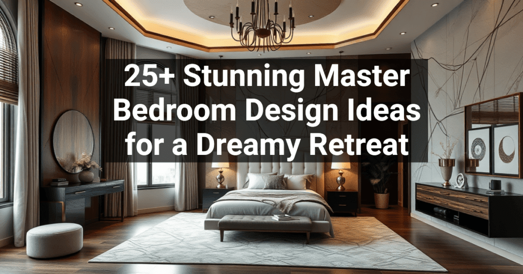 25+ Stunning Master Bedroom Design Ideas for a Dreamy Retreat