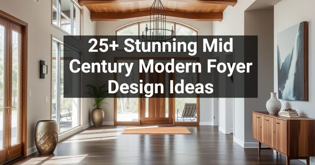 25+ Stunning Mid Century Modern Foyer Design Ideas