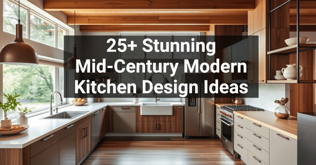 25+ Stunning Mid-Century Modern Kitchen Design Ideas