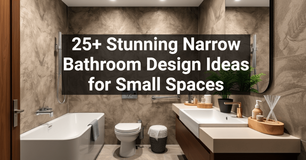 25+ Stunning Narrow Bathroom Design Ideas for Small Spaces