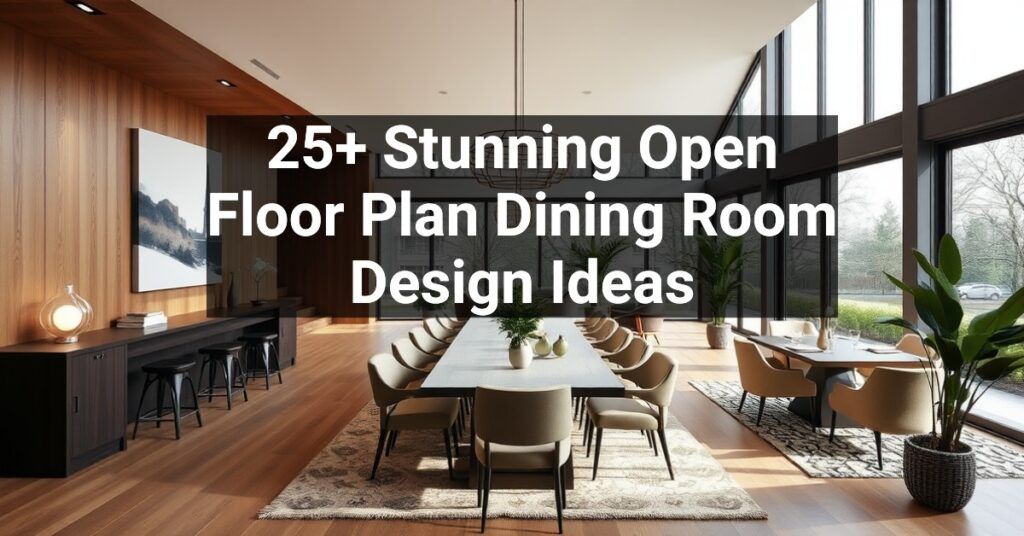 25+ Stunning Open Floor Plan Dining Room Design Ideas