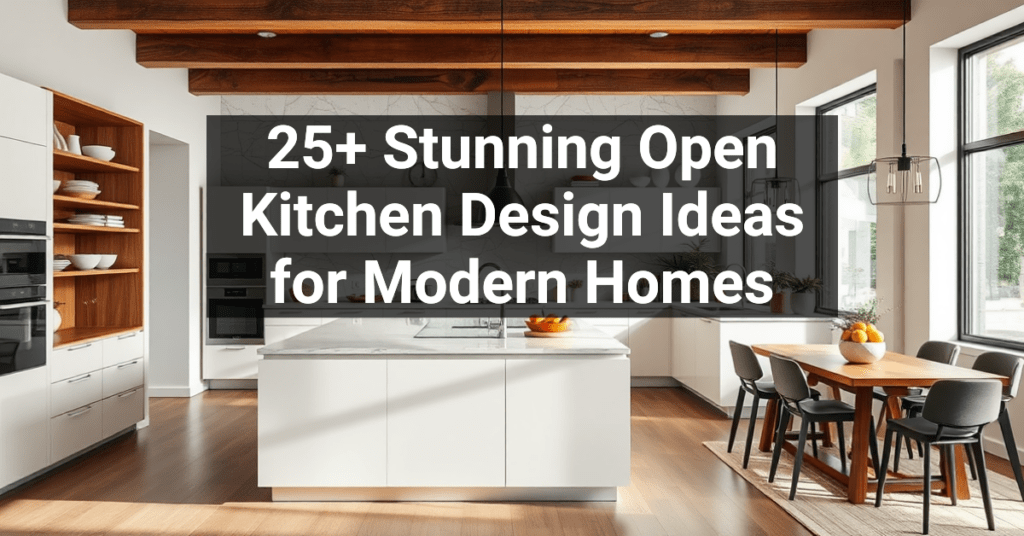 25+ Stunning Open Kitchen Design Ideas for Modern Homes