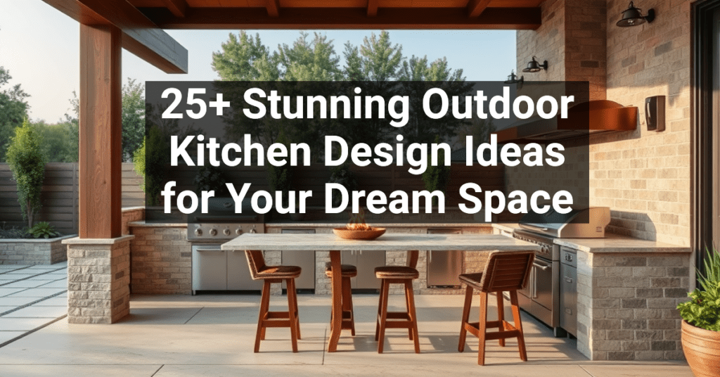 25+ Stunning Outdoor Kitchen Design Ideas for Your Dream Space