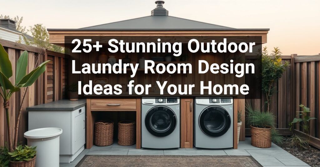 25+ Stunning Outdoor Laundry Room Design Ideas for Your Home