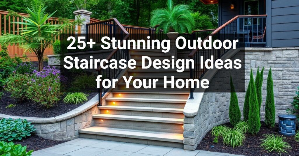 25+ Stunning Outdoor Staircase Design Ideas for Your Home