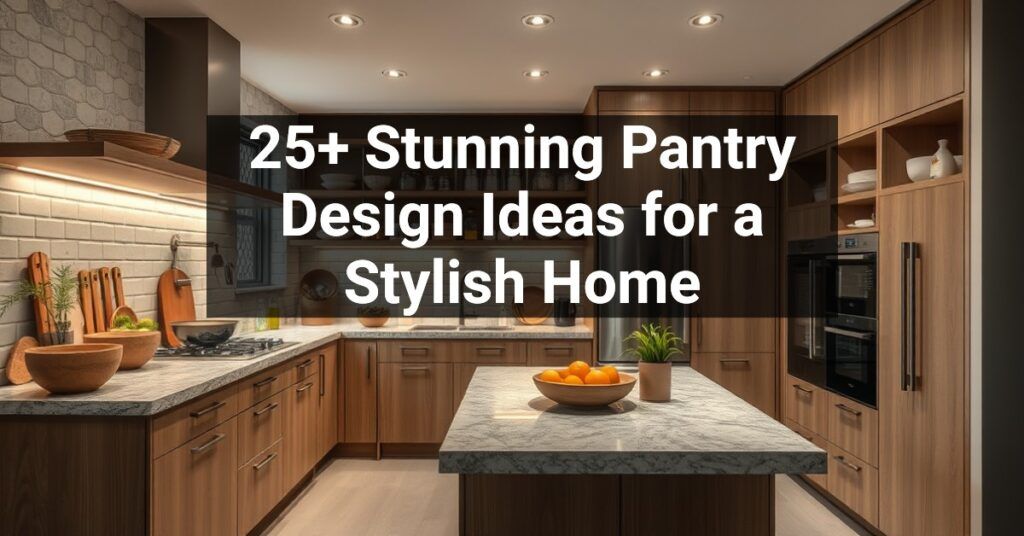 25+ Stunning Pantry Design Ideas for a Stylish Home