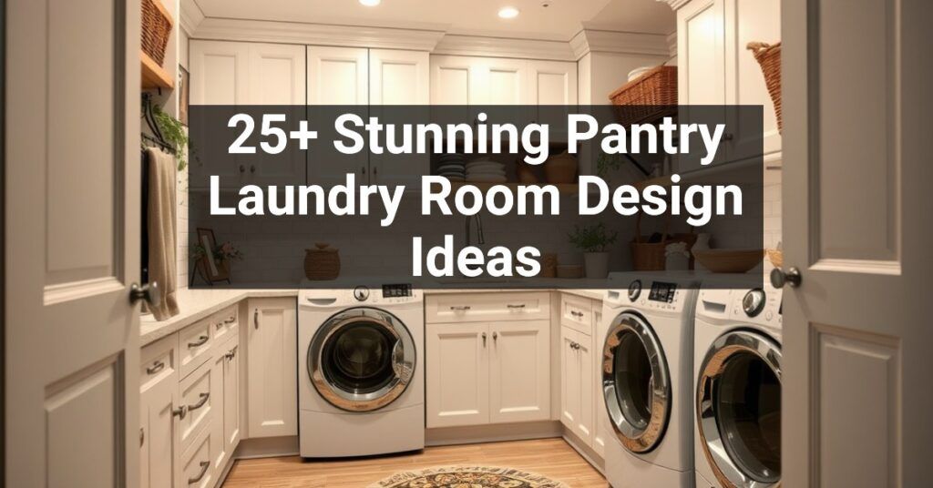 25+ Stunning Pantry Laundry Room Design Ideas