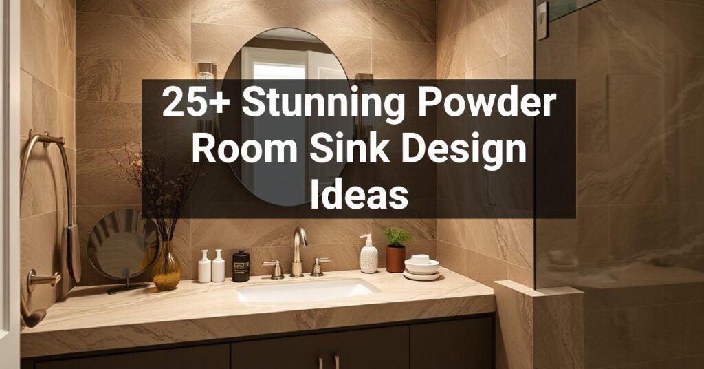 25+ Stunning Powder Room Sink Design Ideas