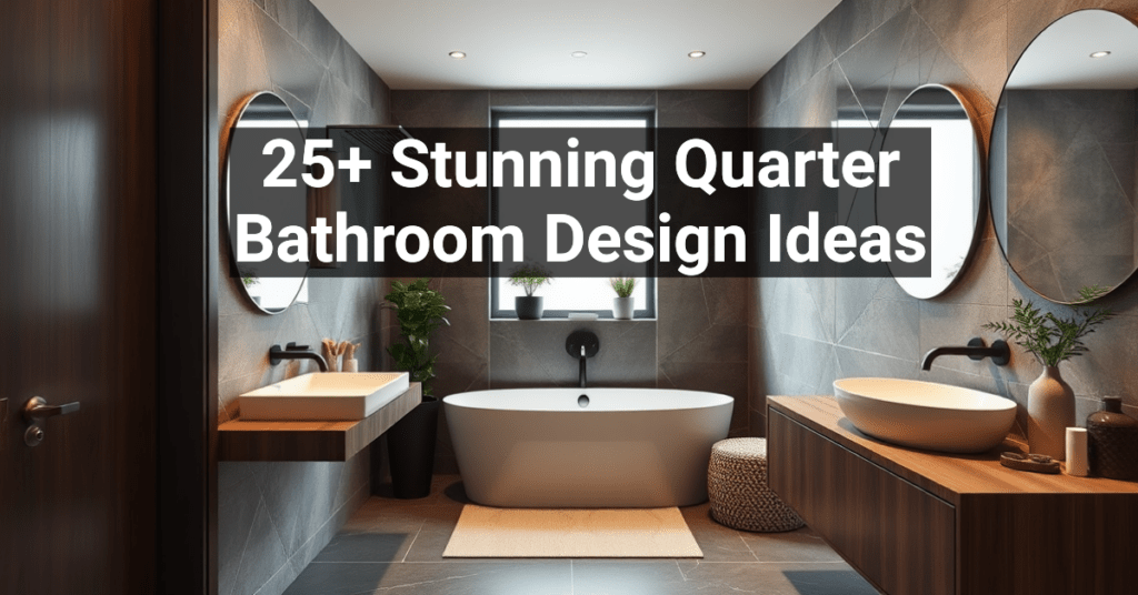 25+ Stunning Quarter Bathroom Design Ideas