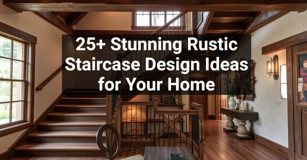 25+ Stunning Rustic Staircase Design Ideas for Your Home