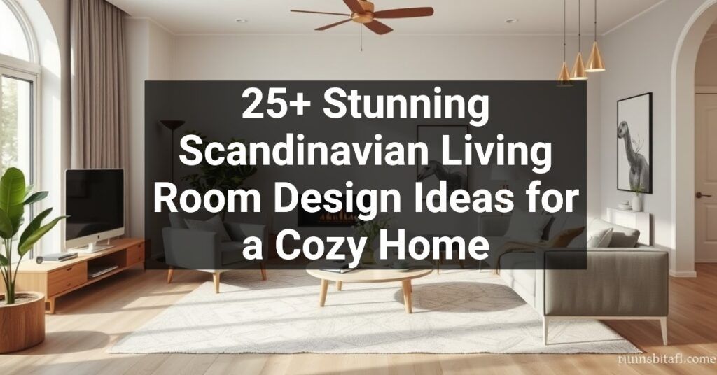 25+ Stunning Scandinavian Living Room Design Ideas for a Cozy Home