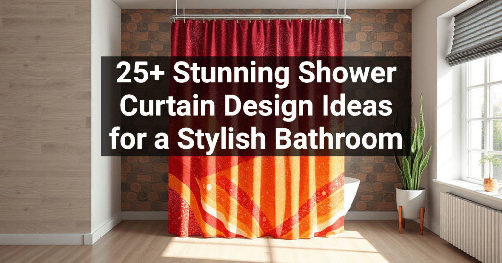 25+ Stunning Shower Curtain Design Ideas for a Stylish Bathroom