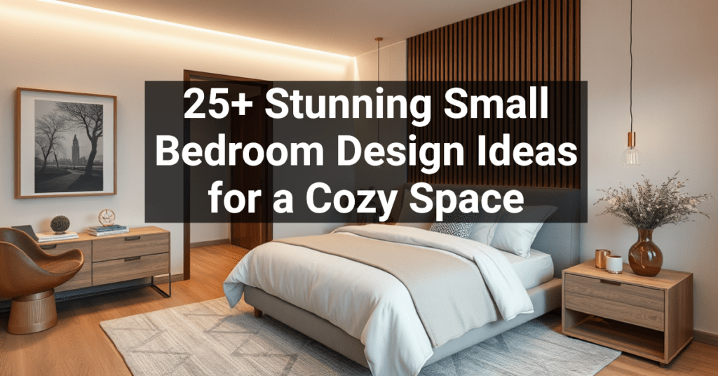 25+ Stunning Small Bedroom Design Ideas for a Cozy Space