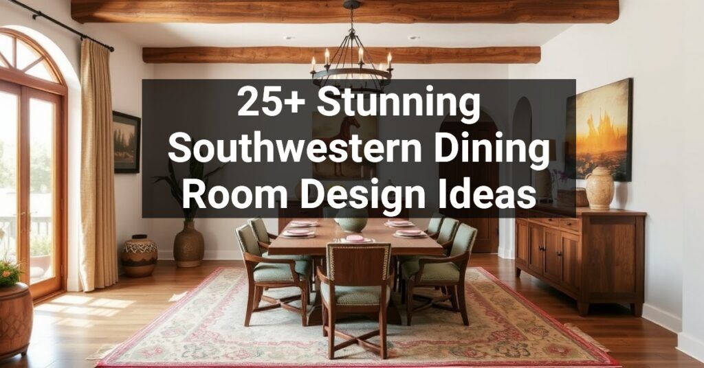 25+ Stunning Southwestern Dining Room Design Ideas