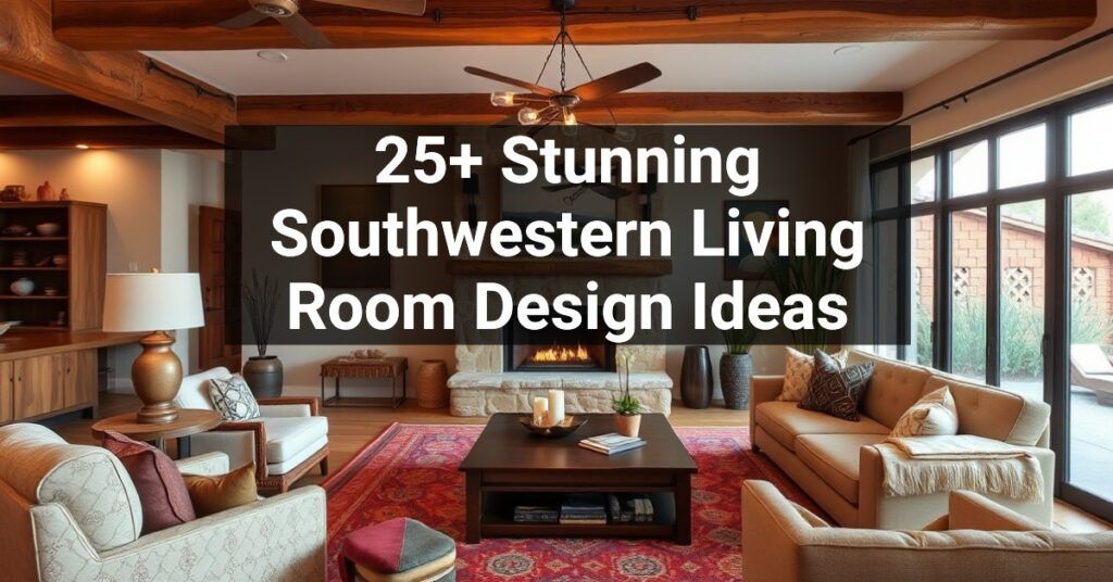 25+ Stunning Southwestern Living Room Design Ideas