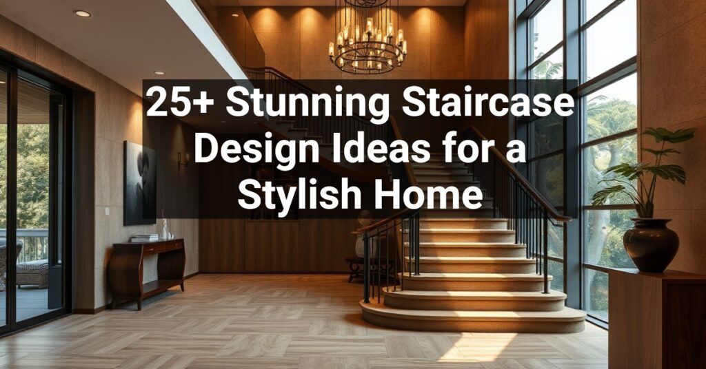 25+ Stunning Staircase Design Ideas for a Stylish Home