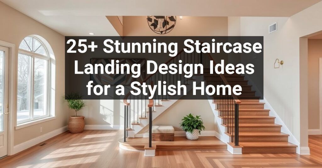 25+ Stunning Staircase Landing Design Ideas for a Stylish Home