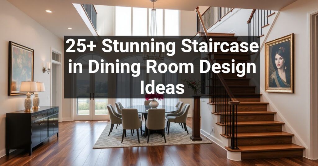 25+ Stunning Staircase in Dining Room Design Ideas