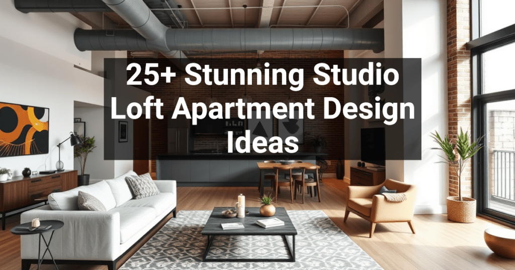 25+ Stunning Studio Loft Apartment Design Ideas