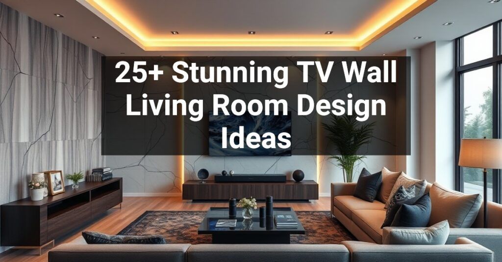 25+ Stunning TV Wall Living Room Design Ideas