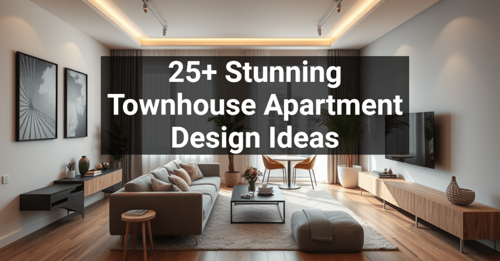 25+ Stunning Townhouse Apartment Design Ideas