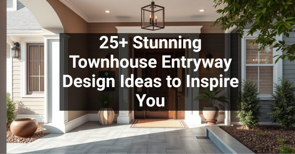 25+ Stunning Townhouse Entryway Design Ideas to Inspire You