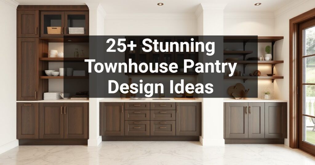 25+ Stunning Townhouse Pantry Design Ideas