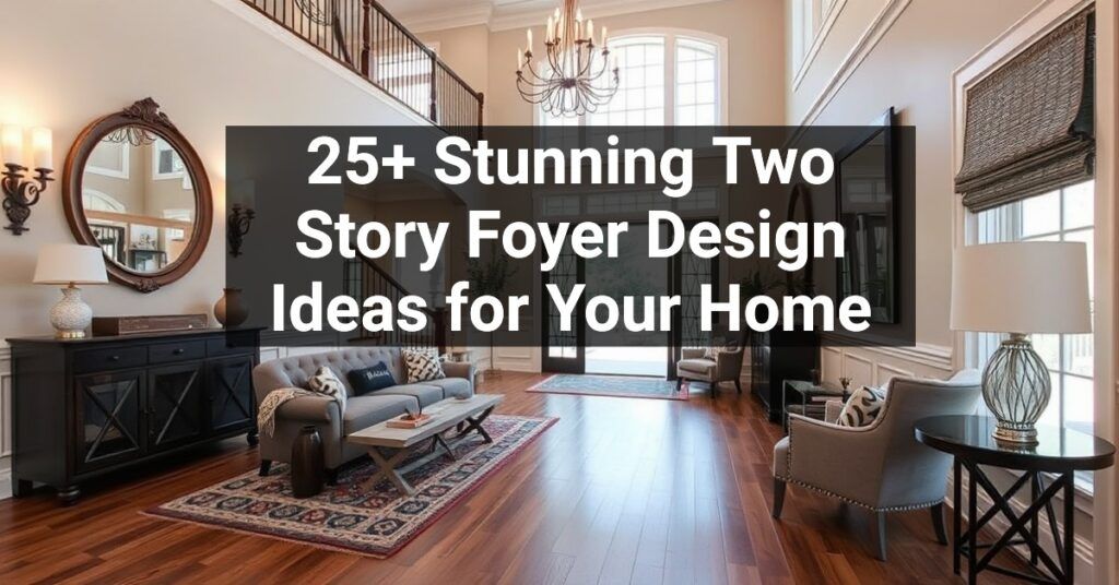 25+ Stunning Two Story Foyer Design Ideas for Your Home