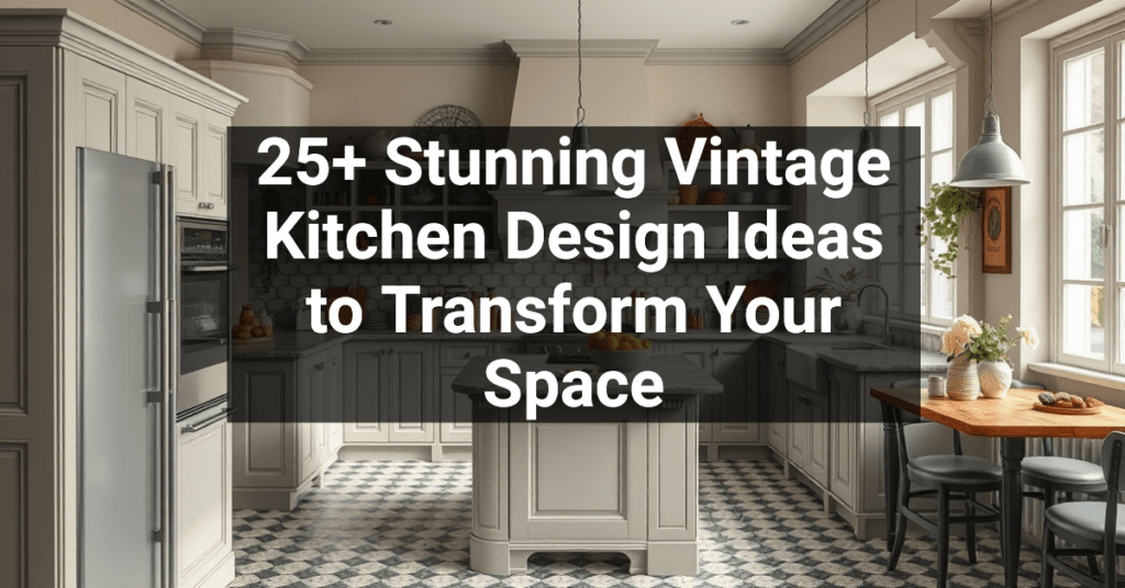 25+ Stunning Vintage Kitchen Design Ideas to Transform Your Space