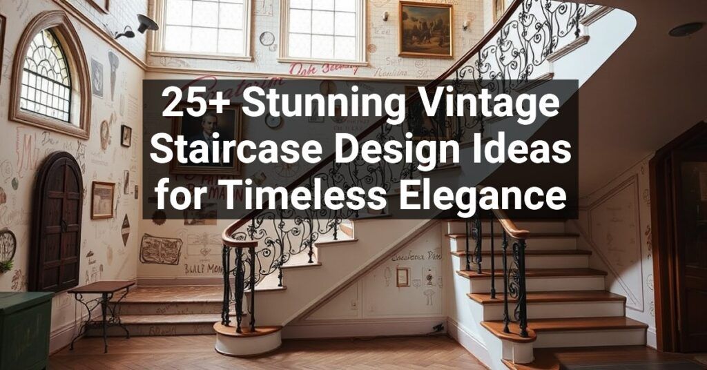 25+ Stunning Vintage Staircase Design Ideas for Timeless Elegance