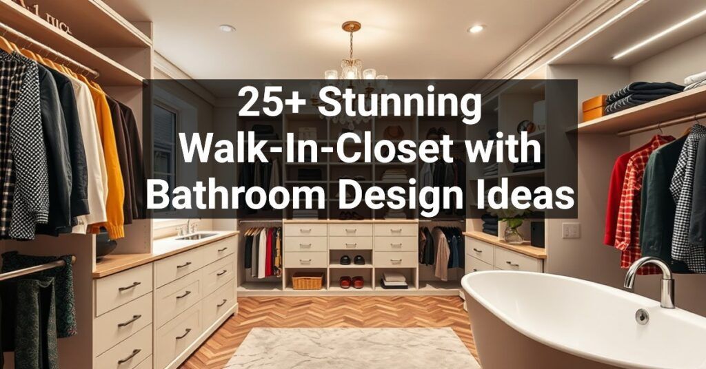 25+ Stunning Walk-In-Closet with Bathroom Design Ideas